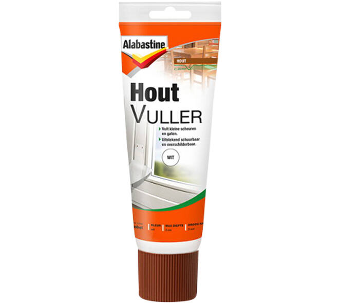 Alabastine Houtvuller Wit 330 g Tube