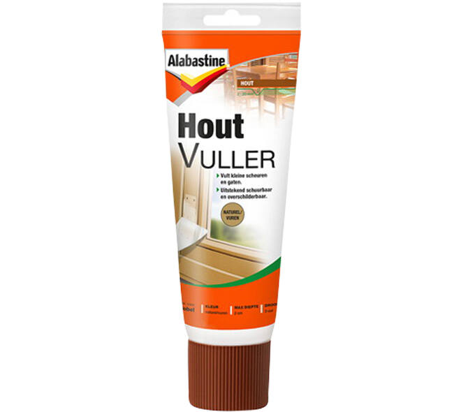 Alabastine Houtvuller Naturel/Vuren 330 g Tube