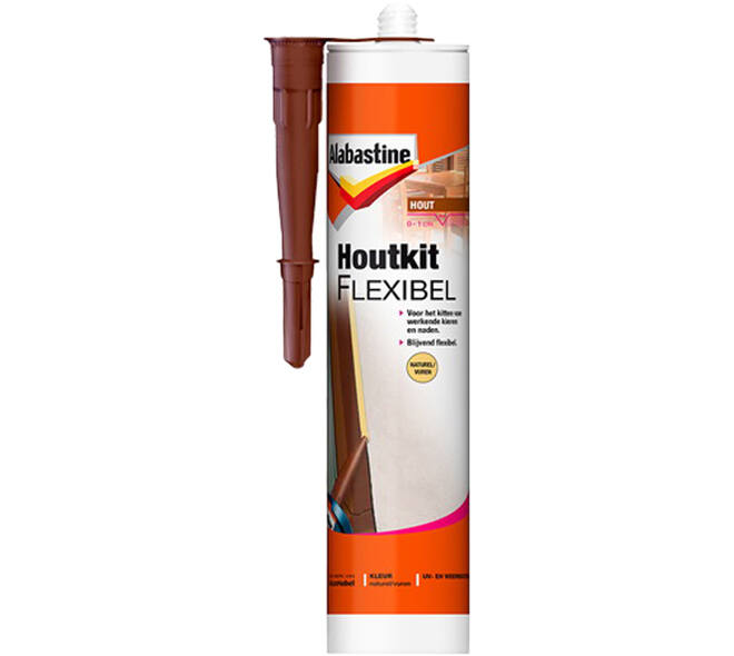 Alabastine Houtkit Flexibel Naturel/Vuren Koker 300 ml