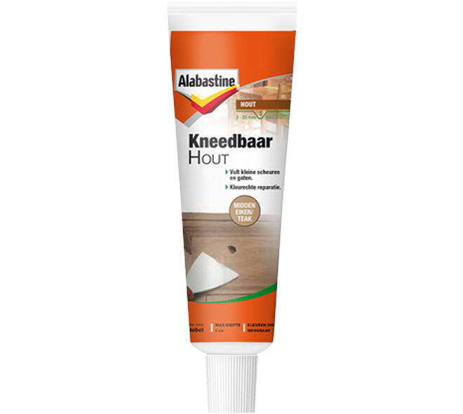 Alabastine Kneedbaar Hout Midden Eiken/Teak Tube 75 g