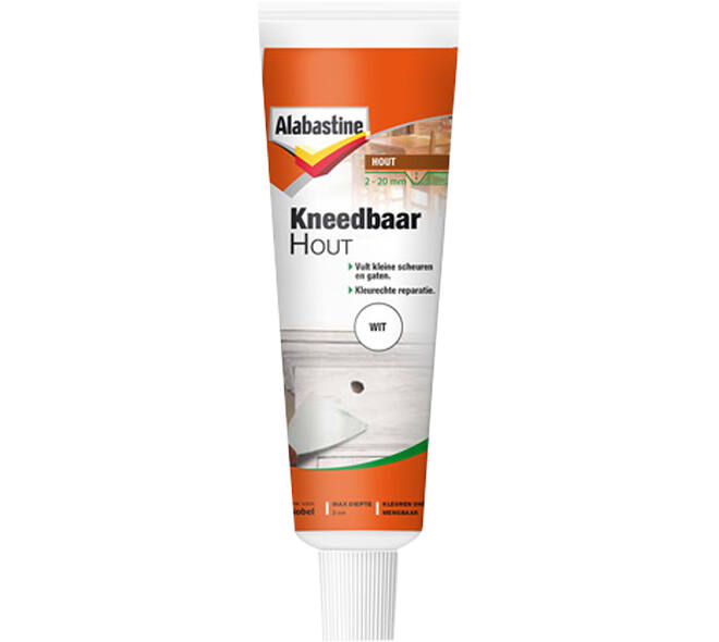 Alabastine Kneedbaar Hout Wit Tube 75 g