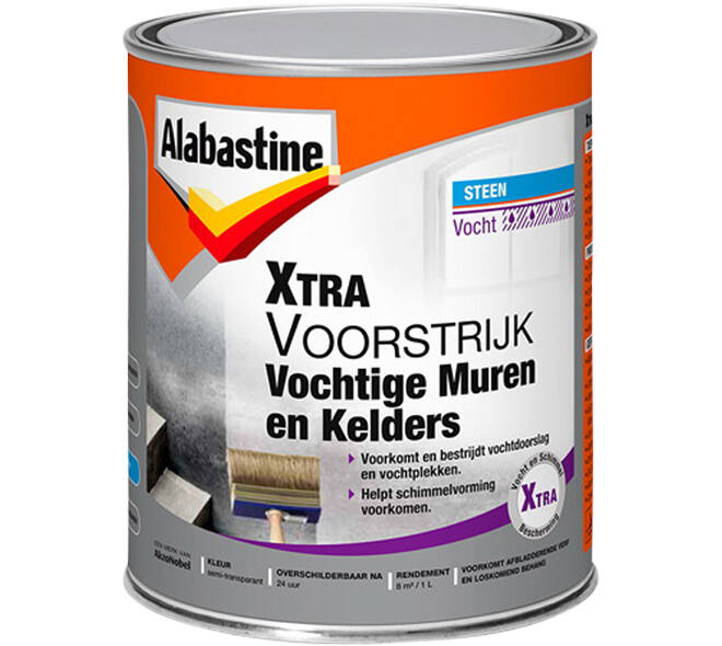 Alabastine Xtra Voorstrijk Vochtige Muren & Kelders 1 L