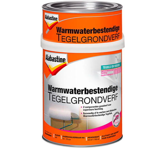Alabastine Warmwaterbestendige Tegelgrondverf  2 Componenten 750 ml