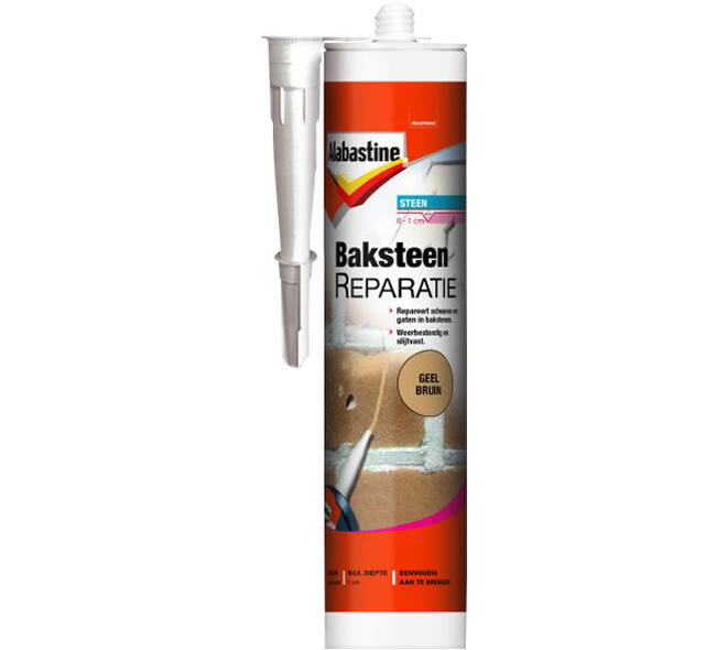Alabastine Baksteenreparatie Geel/Bruin Koker 310 ml