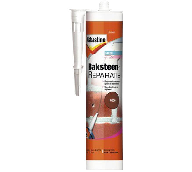 Alabastine Baksteenreparatie Rood Koker 310 ml