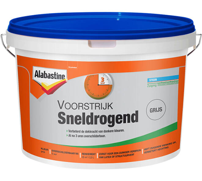 Alabastine Voorstrijk Sneldrogend Grijs 2,5 L