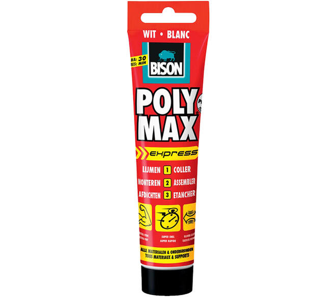 Bison Poly Max Express Wit Hangtube 165 g