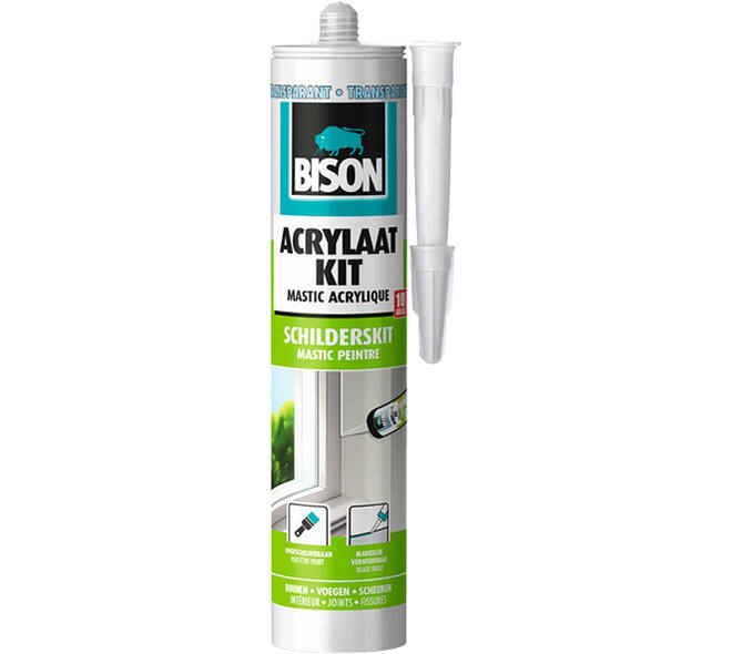 Bison Acrylaatkit Transparant 300 ml