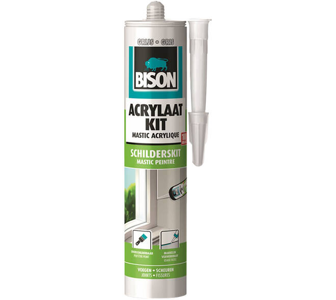 Bison Acrylaatkit grijs 300 ml