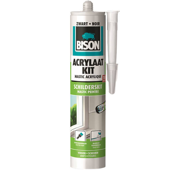 Bison Acrylaatkit Zwart 300 ml