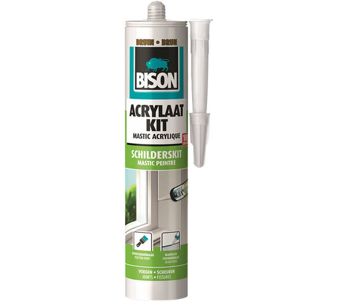 Bison Acrylaatkit Bruin 300 ml