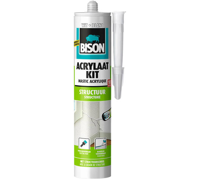 Bison Acrylaatkit Structuur Wit 300 ml