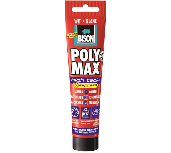 Bison Polymax High Tack Express Wit 165 g