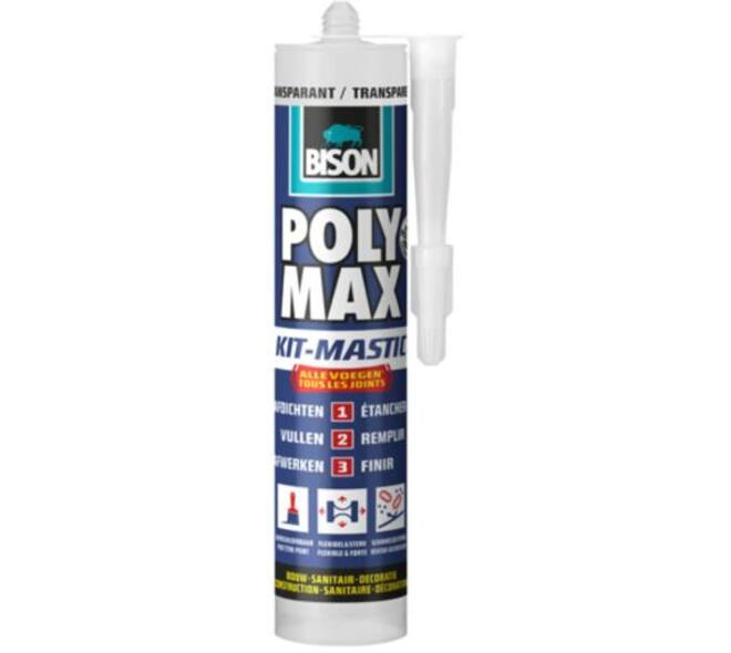 Bison Poly Max Seal Transparant 280 ml