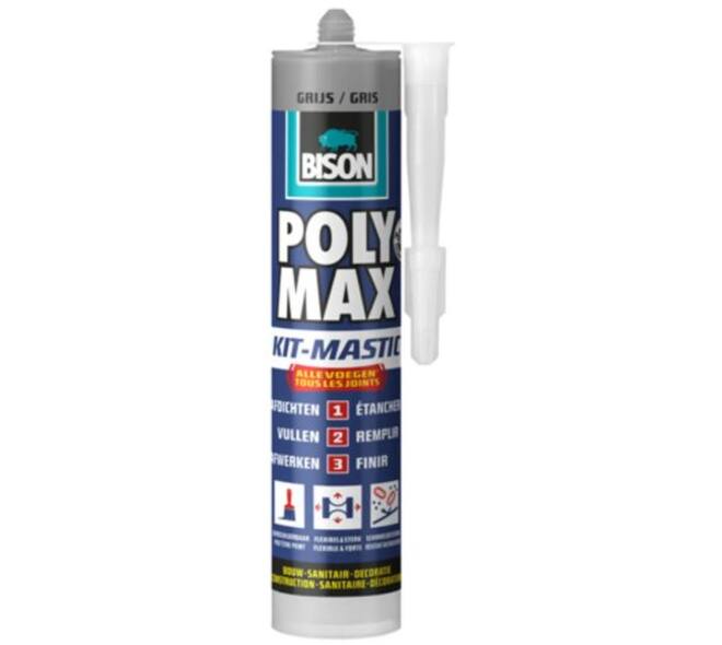 Bison Poly Max Seal Grijs 280 ml