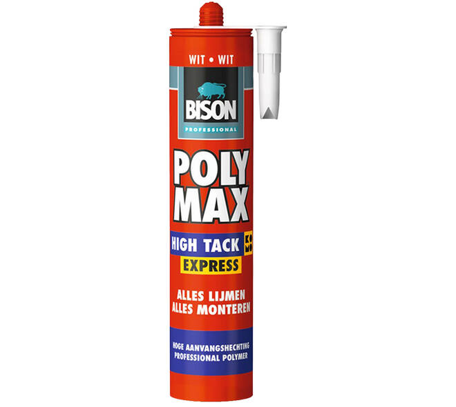 Bison Prof Polymax High Tack Express Wit Crt 435 g