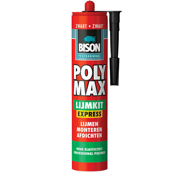 Bison Prof Polymax Lijmkit Express Zwart Crt 425 g