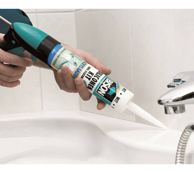 Bison Siliconenkit Acrylbaden Transparant 300 ml