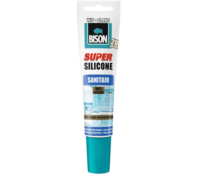 Bison Super Siliconenkit Wit 150 ml