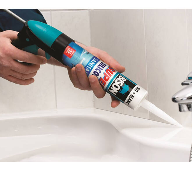 Bison Super Siliconenkit Wit 150 ml