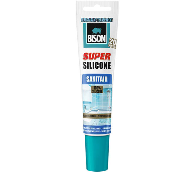 Bison Super Siliconenkit Transparant 150 ml