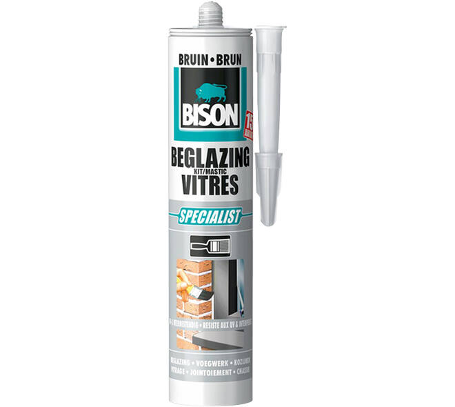 Bison Beglazingskit Bruin 290 ml