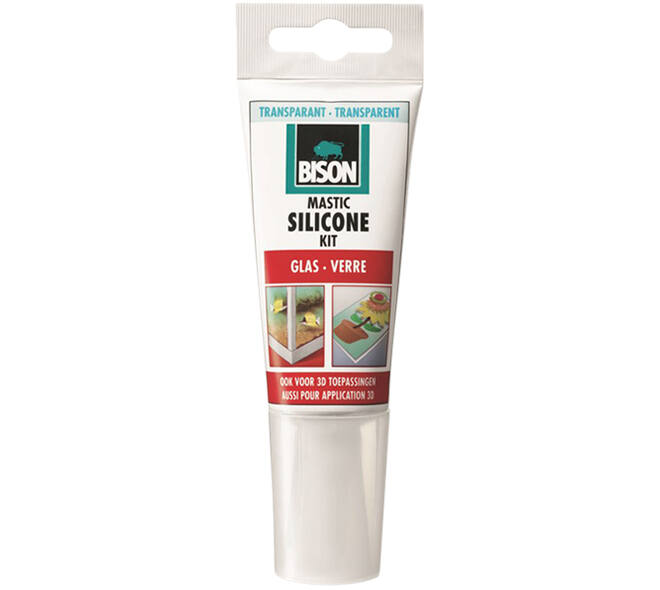 Bison Siliconenkit Glas Transparant 60 ml Tube