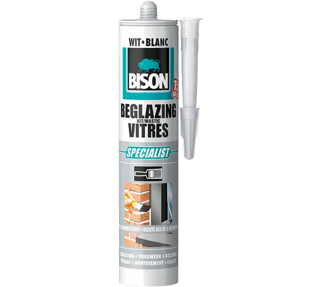 Bison Beglazingskit Wit 290 ml