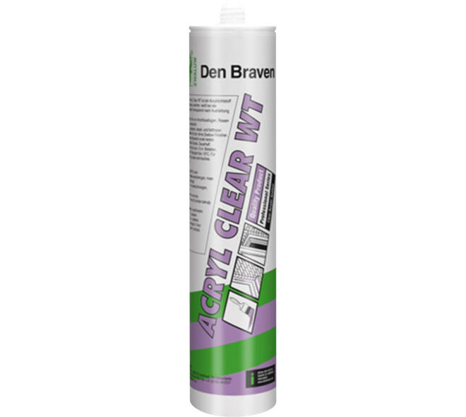 Zwaluw Den Braven Acryl Clear WT 310 ml Transparant