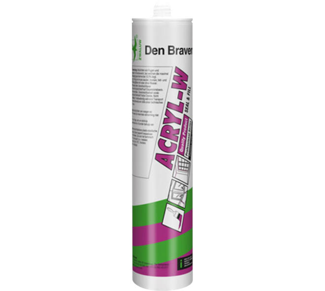 Zwaluw Den Braven Acryl-W 310 ml Zwart
