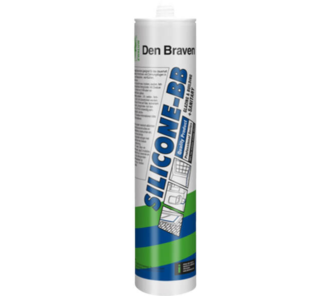 Zwaluw Silicone Bb + Sanitary Zwart 310 ml