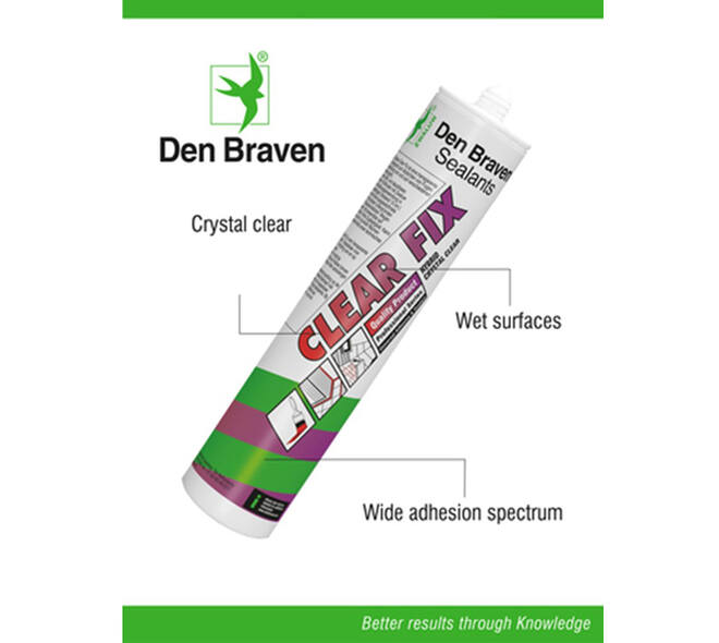 Zwaluw Den Braven Clear Fix Kristal Helder 290 ml