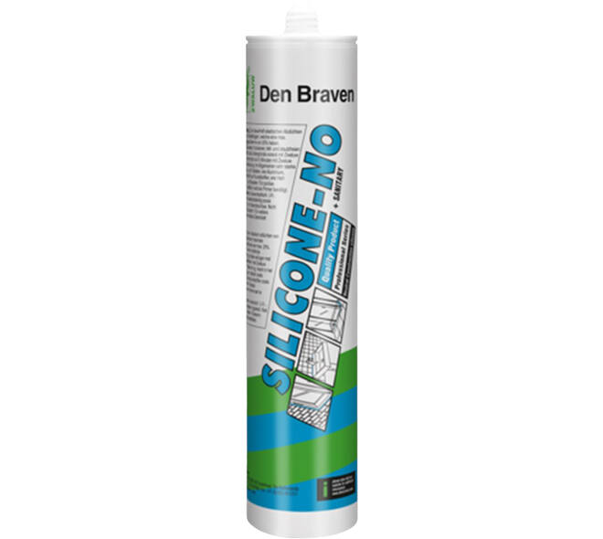 Zwaluw Silicone-No+Sanitary 310 ml Zwart