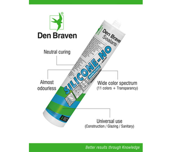 Zwaluw Silicone-No+Sanitary 310 ml Cremewit RAL9001
