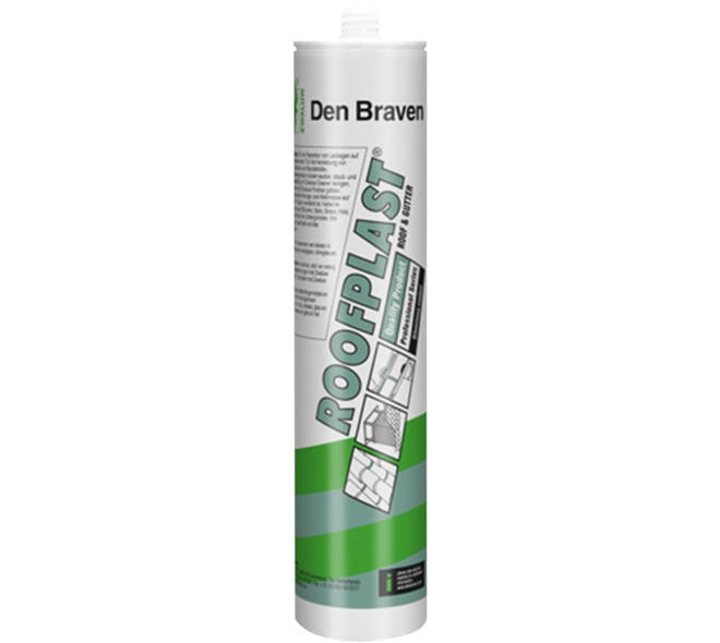 Zwaluw Den Braven Roofplast 310 ml Zwart