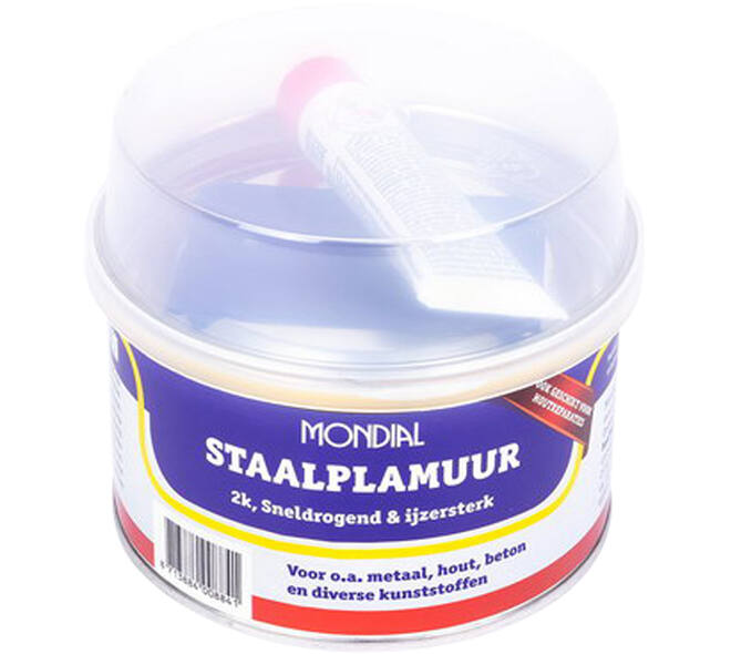 Mondial Staalplamuur 485 g + 15 g Verharder