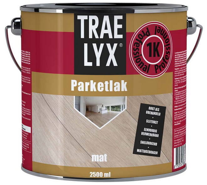 Trae-Lyx Parketlak Mat 2,5 L