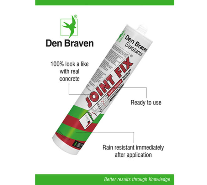 Zwaluw Den Braven Joint Fix 310 ml Cement Grijs