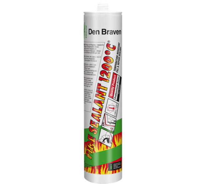 Zwaluw Den Braven Fire Sealant 1200C 310 ml Zwart