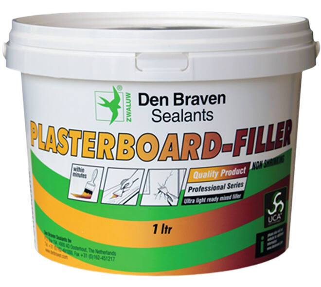 Zwaluw Den Braven Plasterboard-Filler 310 ml Wit