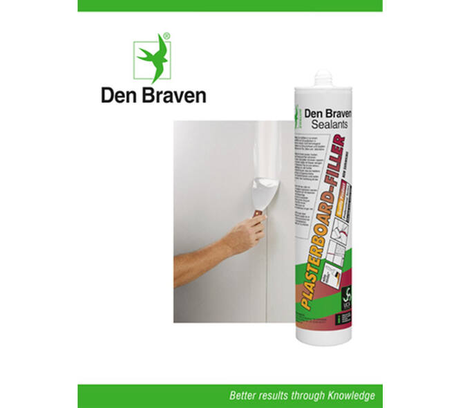 Zwaluw Den Braven Plasterboard-Filler 310 ml Wit