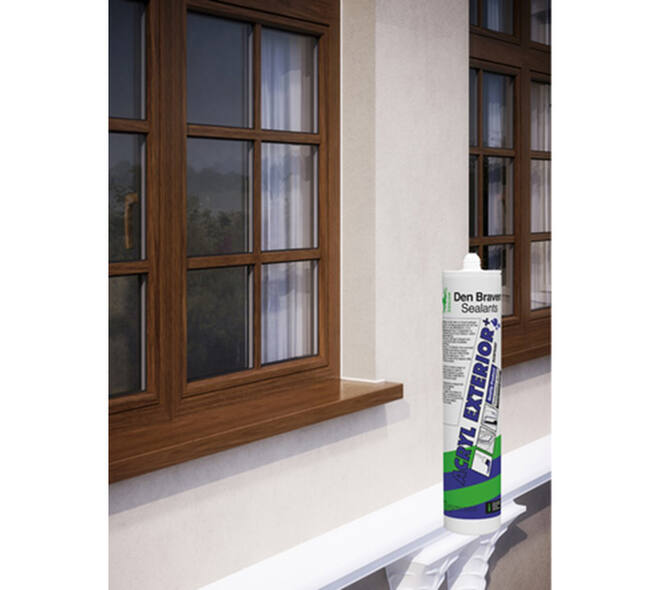 Zwaluw Den Braven Acryl Exterior+ 310 ml Grijs