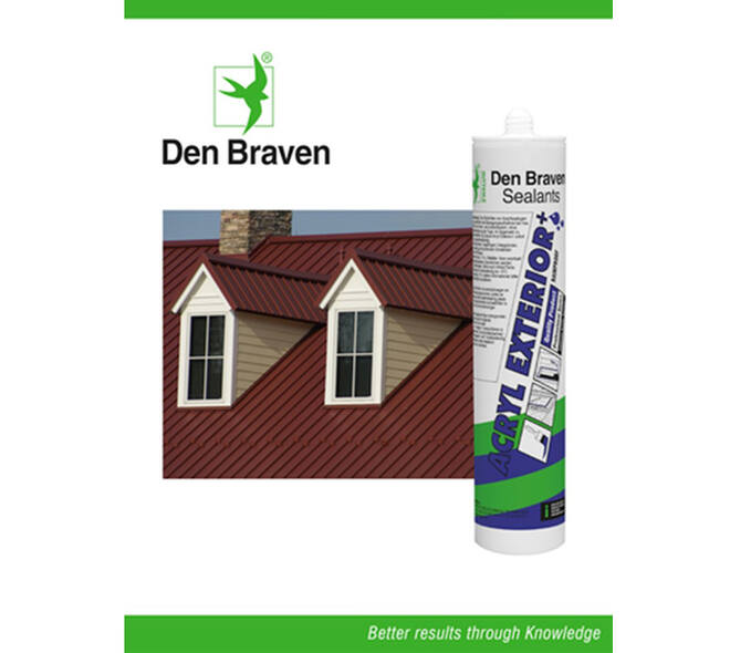 Zwaluw Den Braven Acryl Exterior+ 310 ml Bruin