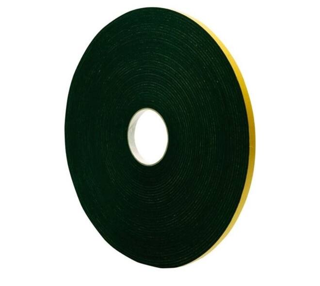 Zwaluw Paneltape 12 / 3mm Zwart Rol a 25 mtr