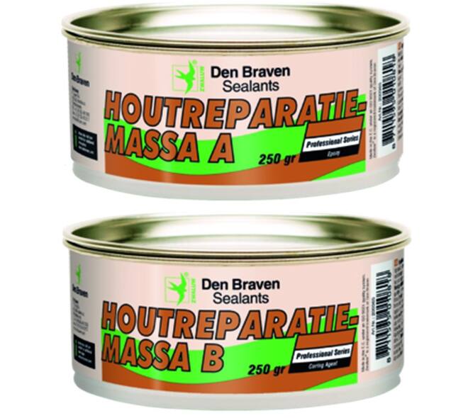 Zwaluw Den Braven Houtreparatiemassa 2K 500 g Naturel