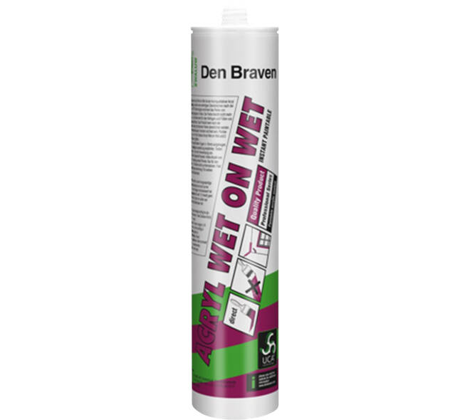 Zwaluw Den Braven Acryl Wet-On-Wet 310 ml Wit