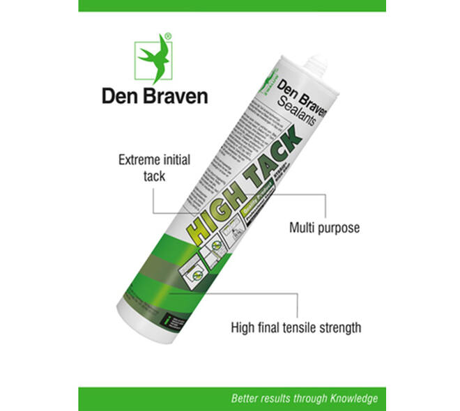 Zwaluw Den Braven High Tack 290 ml Zwart