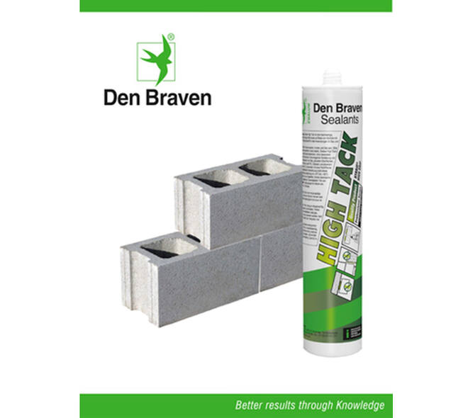 Zwaluw Den Braven High Tack 290 ml Zwart