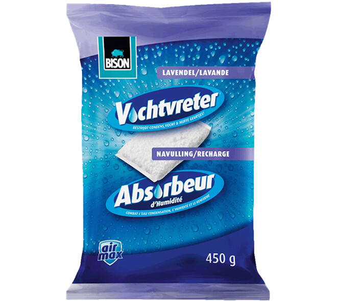 Bison Air Max Vochtvreter Navulzak Lavendel 450 g