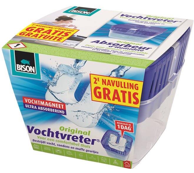Bison Vochtvreter Magneet + Navul 450 g